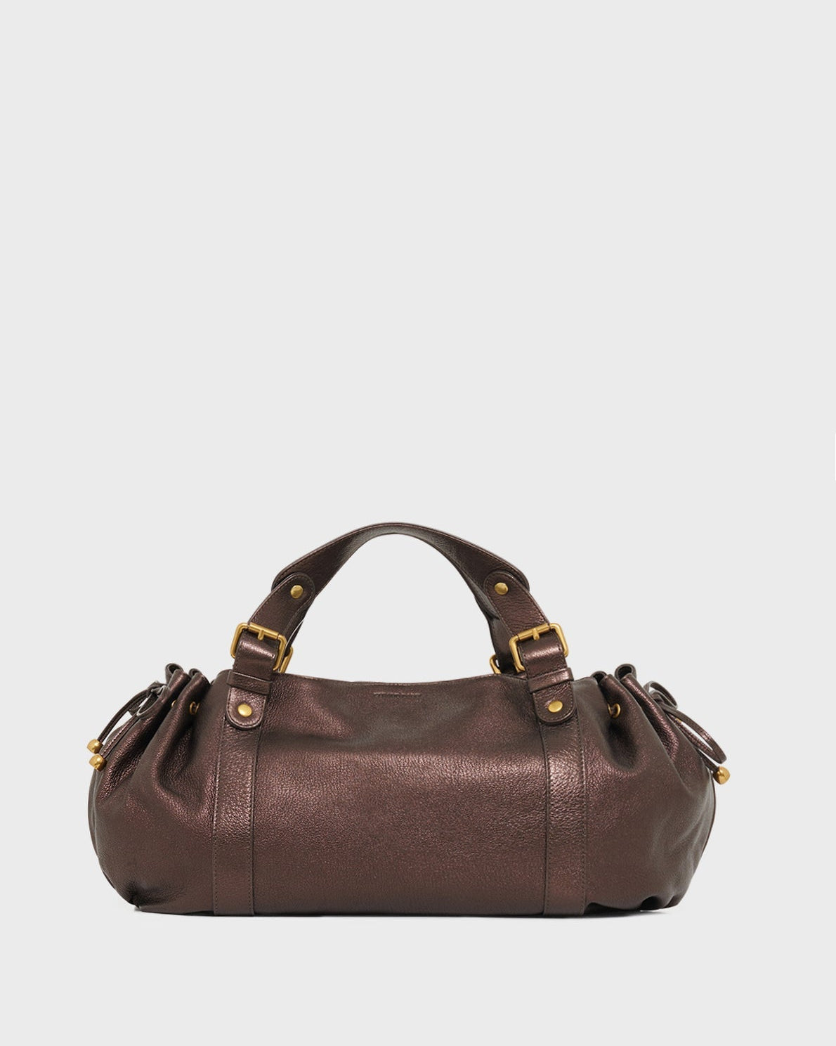 Gerard Darel - Sac À Main En Cuir Métallique 24H - Brun