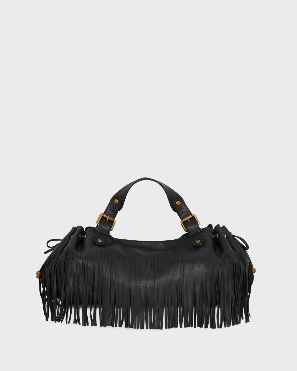 Gerard Darel - 24H Fringed Leather Handbag - Black