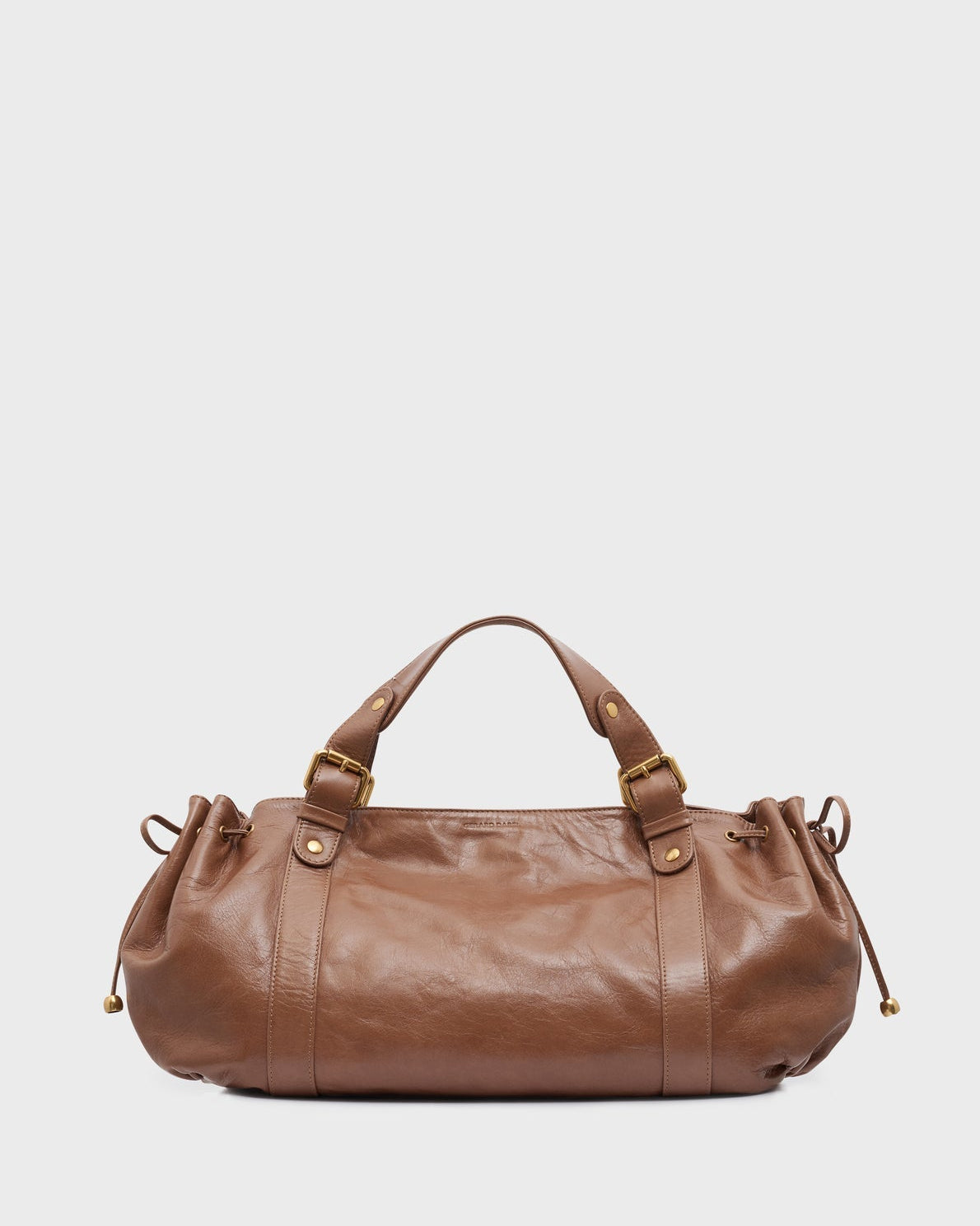 Gerard Darel - Sac À Main En Cuir Effet Froissé 24H - Chamois