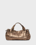Gerard Darel - Sac À Main En Cuir Bubble Métallisé 24H - Mordoré