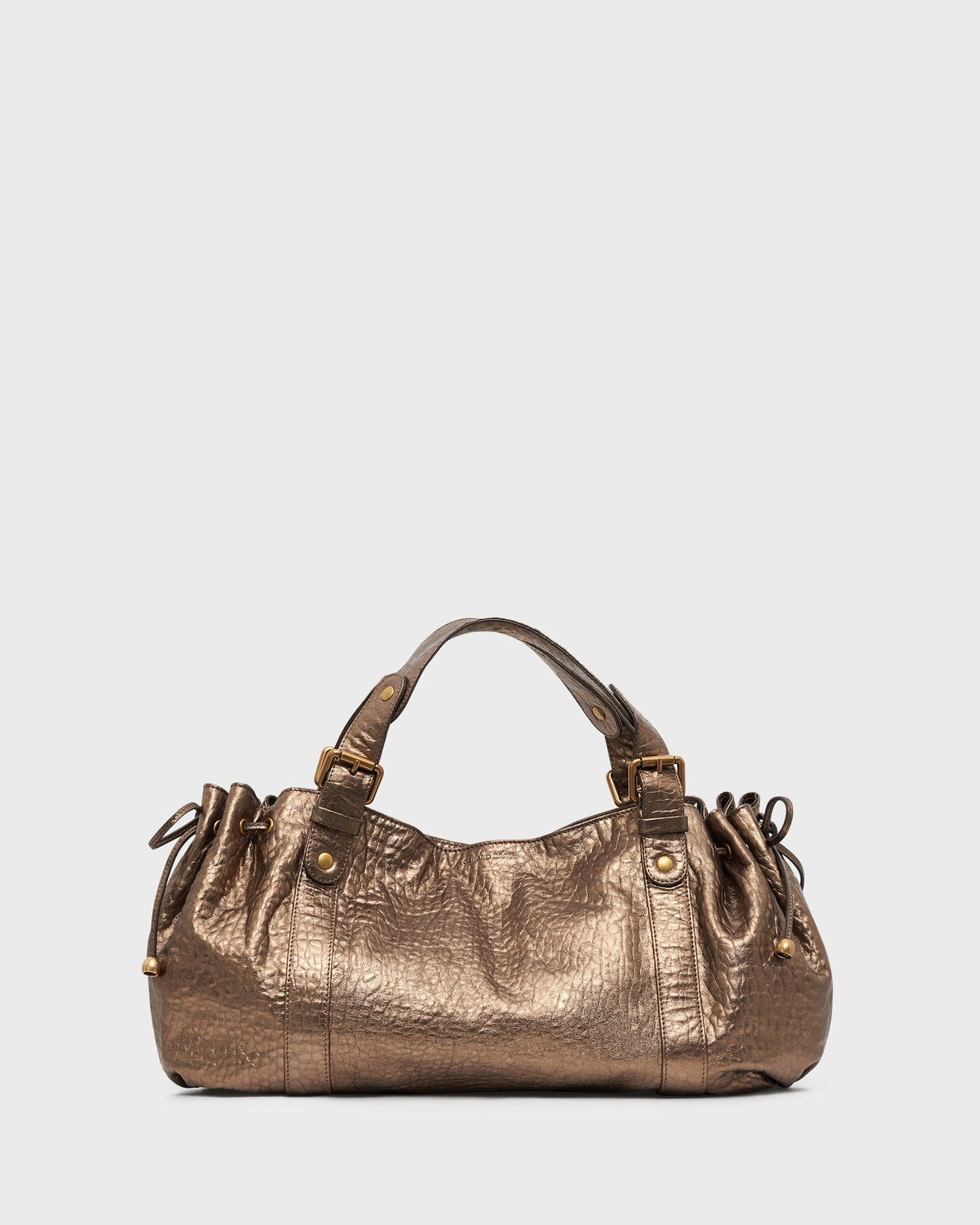 Gerard Darel - Sac À Main En Cuir Bubble Métallisé 24H - Mordoré
