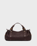 Gerard Darel - Sac À Main En Cuir Tressé 24H - Bordeaux
