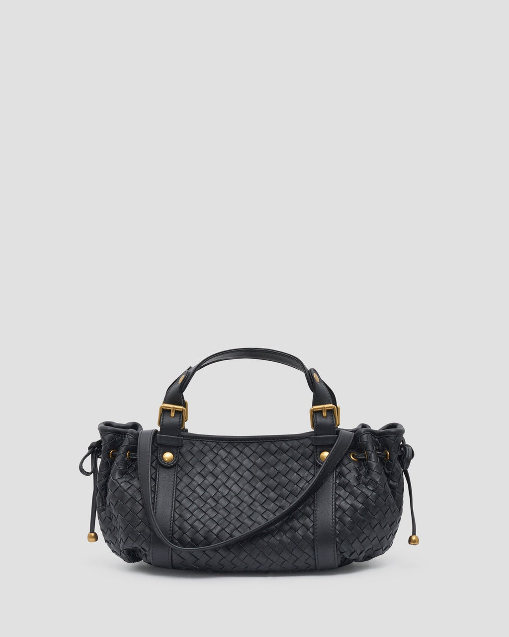 Gerard Darel - Mini Sac À Main En Cuir Tressé 12H - Noir