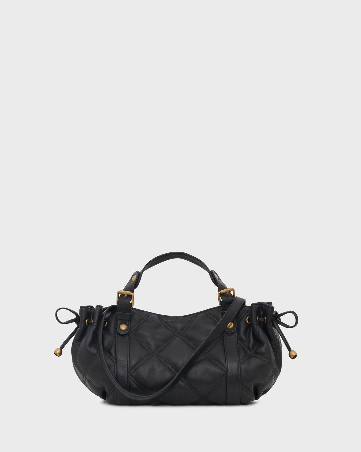 Gerard Darel - Mini Sac À Main En Cuir Matelassé 12H - Noir