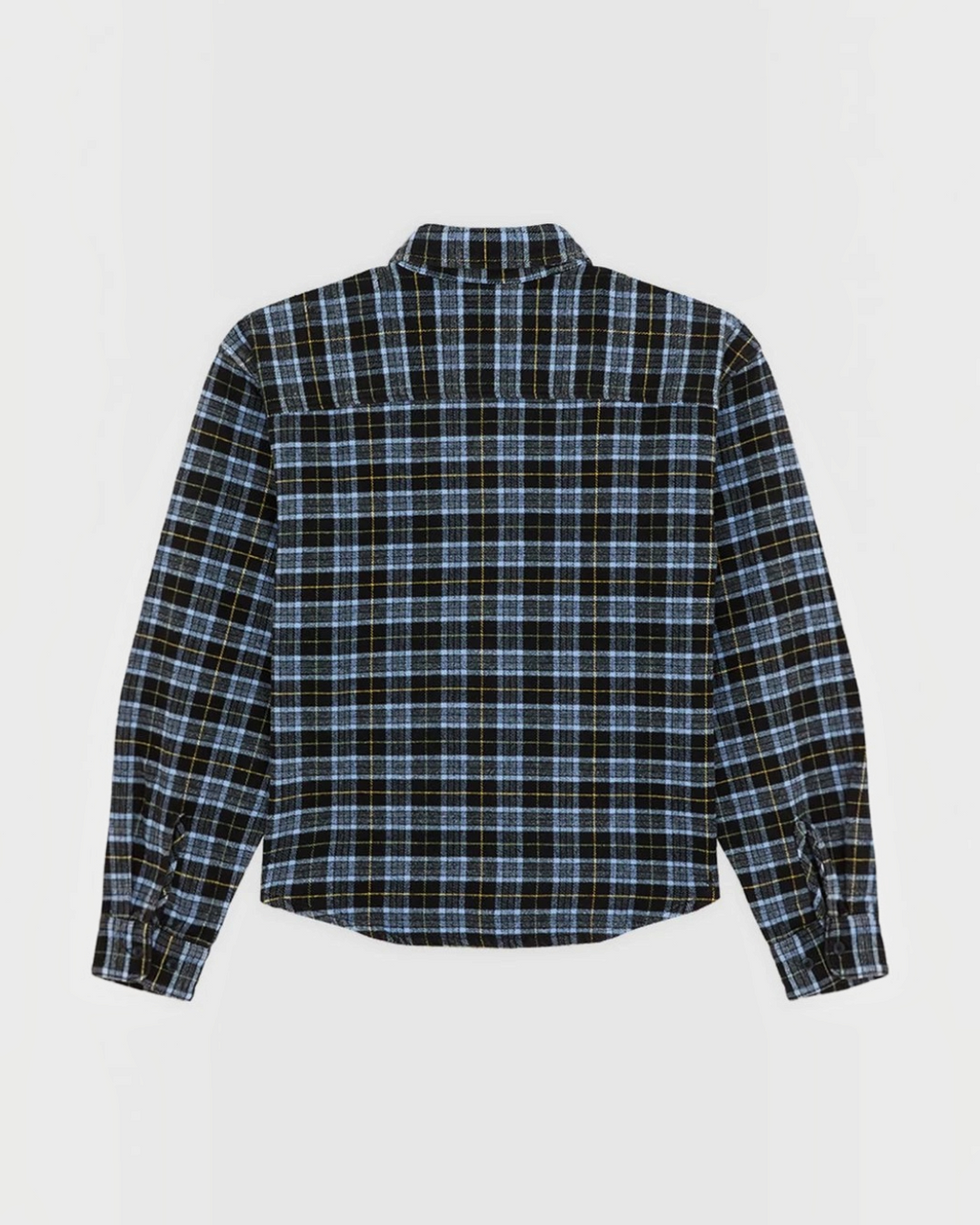 Vue arrière de la chemise en flanelle à carreaux noirs et bleus Dickies chez Merci Paris
