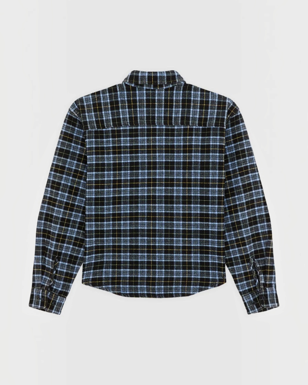 Vue arrière de la chemise en flanelle à carreaux noirs et bleus Dickies chez Merci Paris