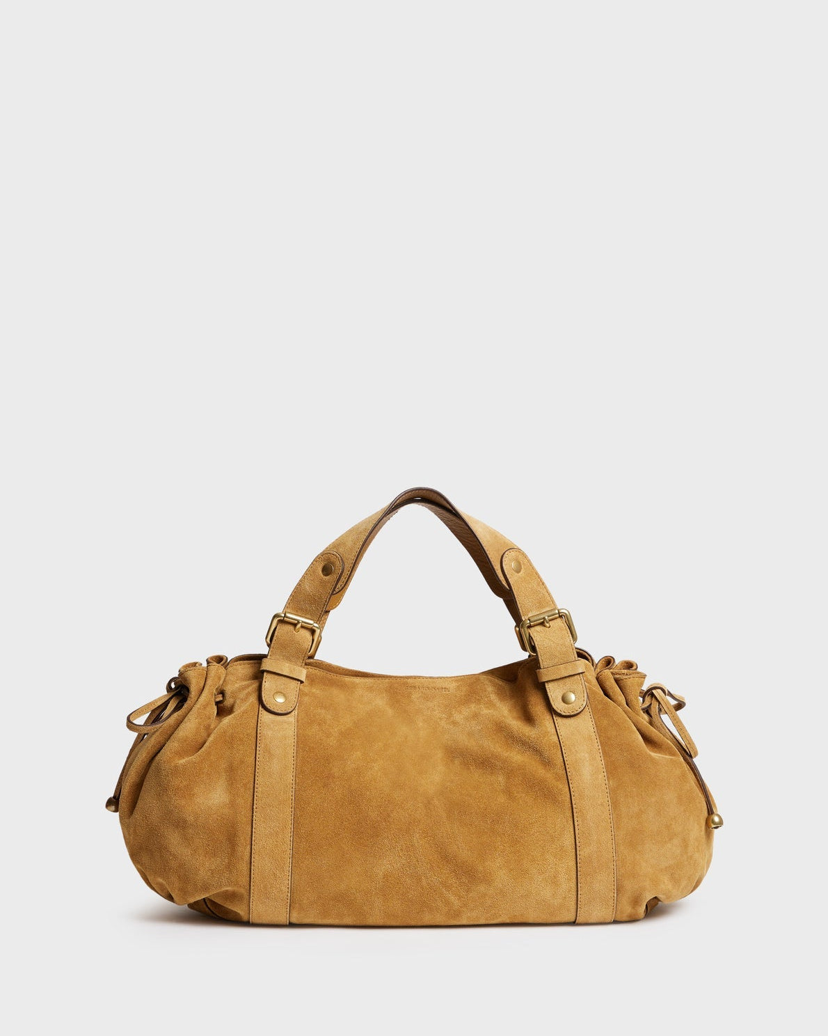 Gerard Darel - Sac À Main En Cuir Velours 24H Folk - Blé