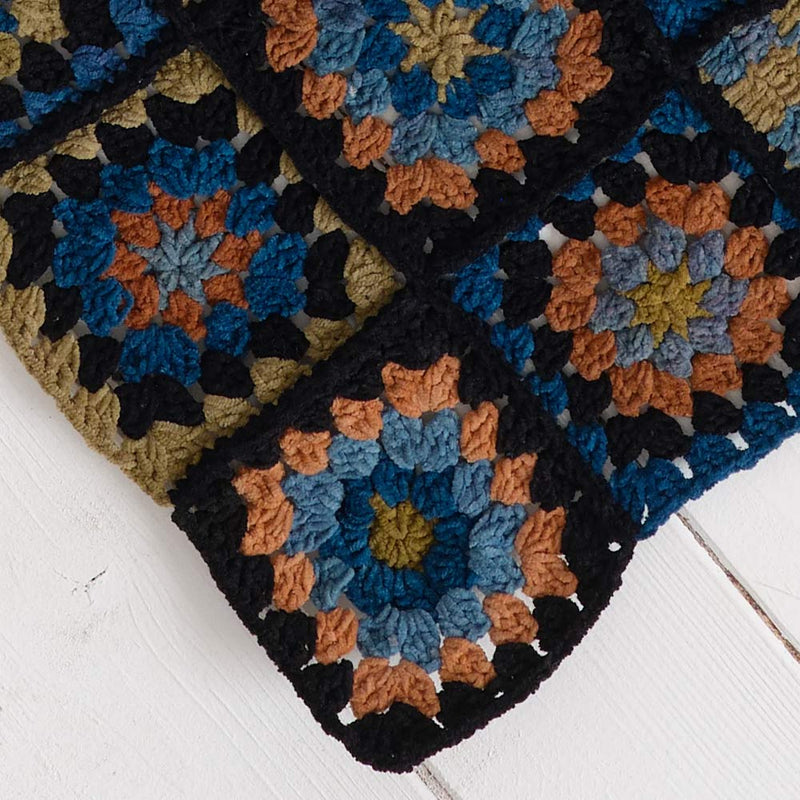 Story MFG - Echarpe en Crochet - Bleu
