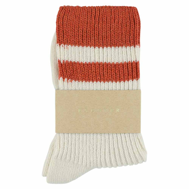 Escuyer - Chaussettes Stripes - Ecru