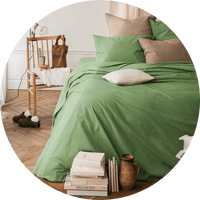 Linge de lit en percale de coton