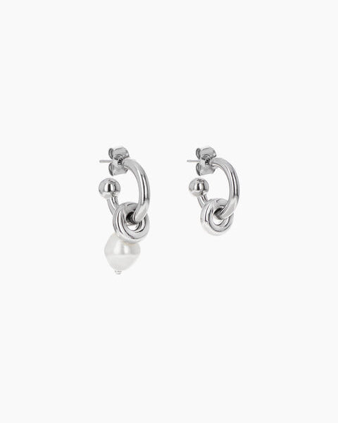 Justine Clenquet - Boucles D'Oreilles Ethan Pearl - Palladium