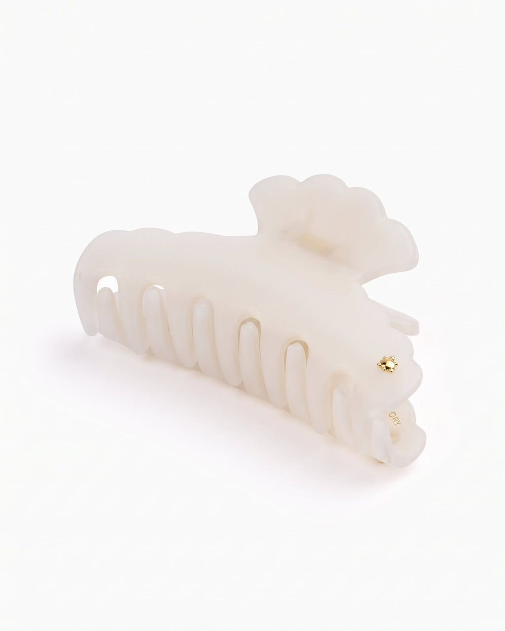 Turtle Story - Medusa Medium Claw Clip - Milk