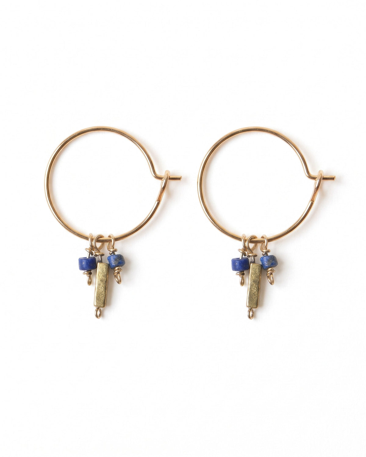 Tassia Canellis - Boucles D'oreilles Demeter - Lapis Lazuli