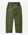 Pantalon Gadget Gramicci olive en sergé de coton biologique avec ceinture ajustable, vendu par Merci Paris