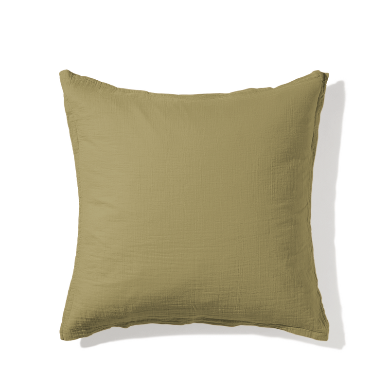 Taie d'oreiller en gaze de coton - Vert Saint Louis