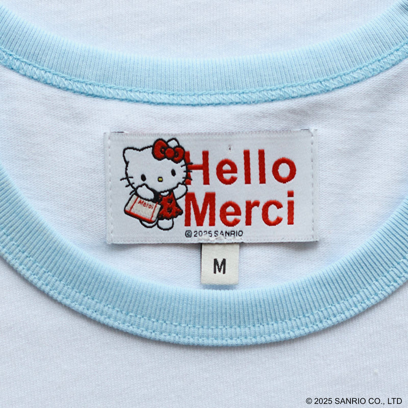 Hello Kitty x Merci  - T-Shirt - Blanc & Bleu