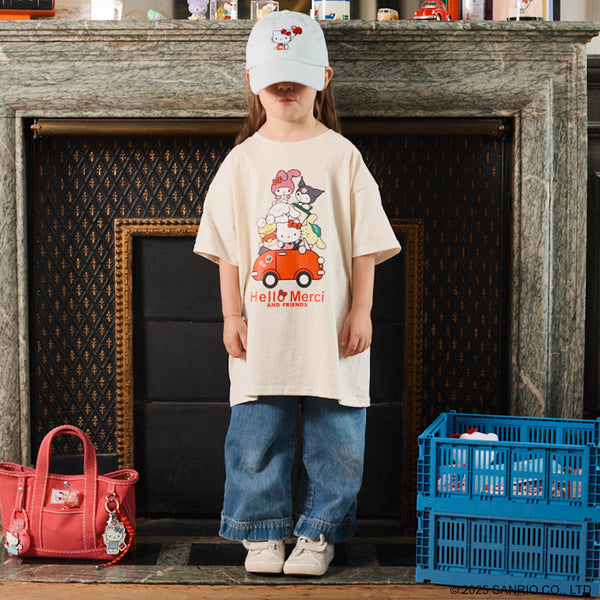 Hello Kitty x Merci  - T-Shirt Enfant Friends - Ecru