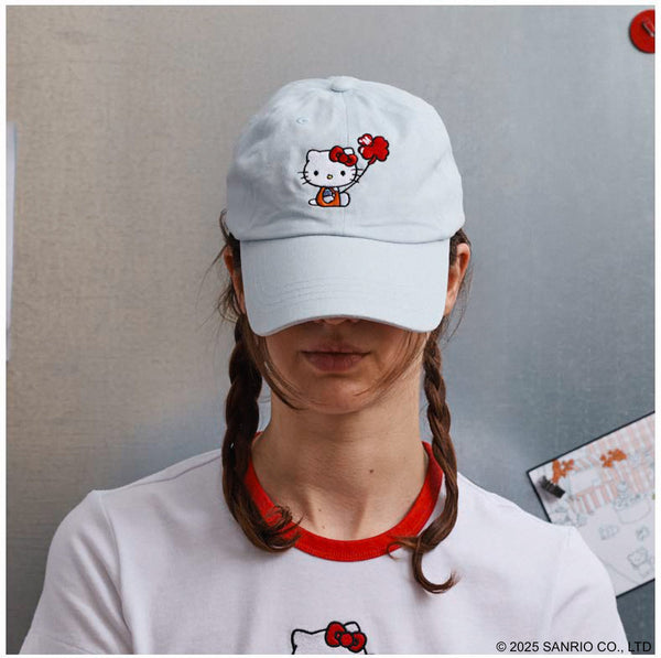 Hello Kitty x Merci  - Casquette Ballon - Bleu Pastel