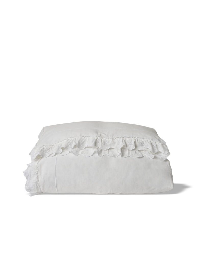 Merci - Embroidered linen duvet cover - 03 Openwork