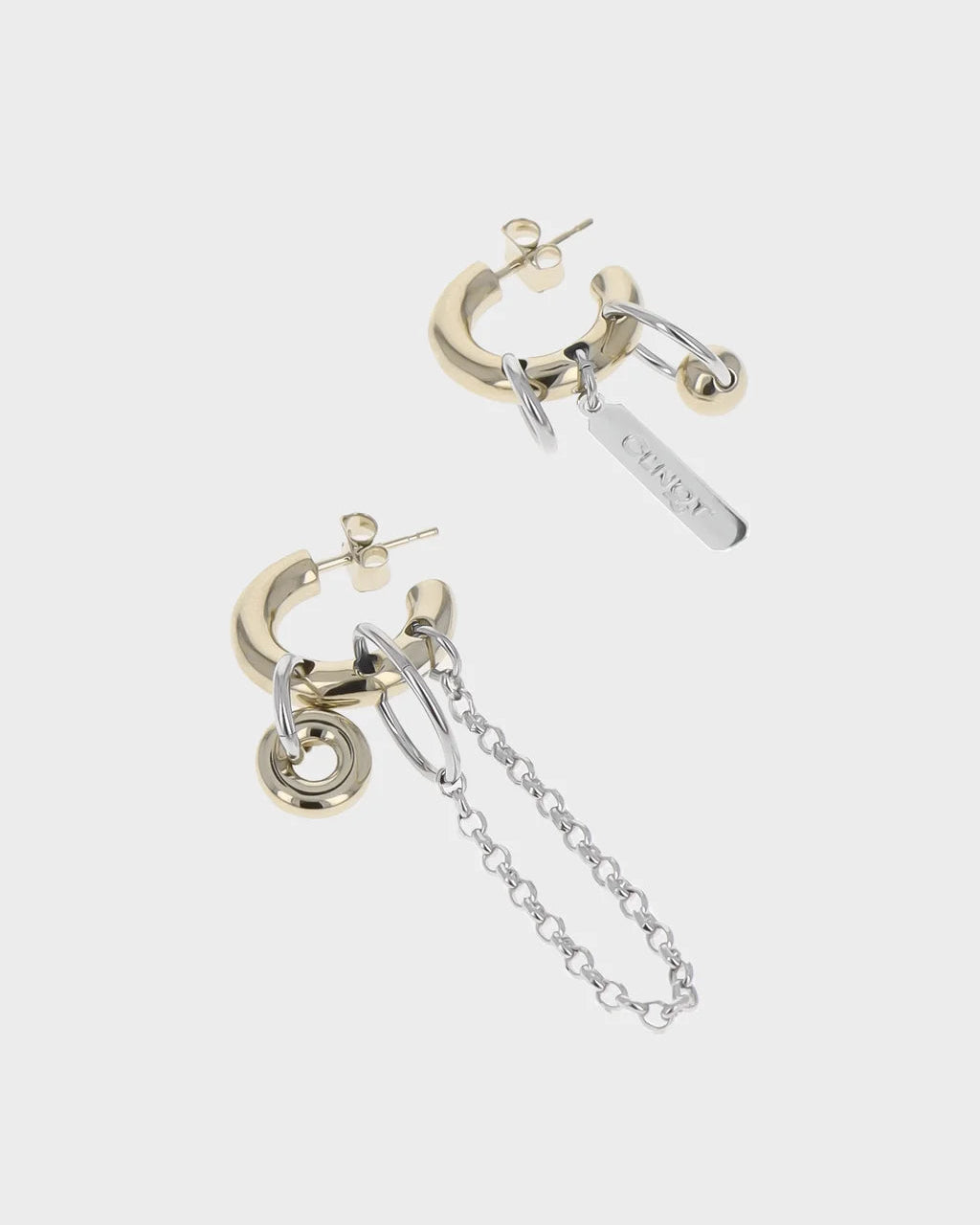 Justine Clenquet - Boucles D'Oreilles Irvin - Gold Palladium