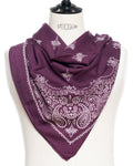 Destin - Judy Carré Bandana Scarf - Purple