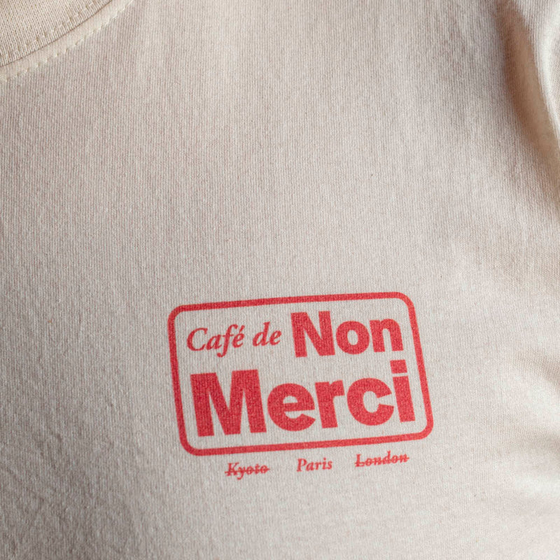 Merci - T-shirt Cafe Non Merci - Ecru
