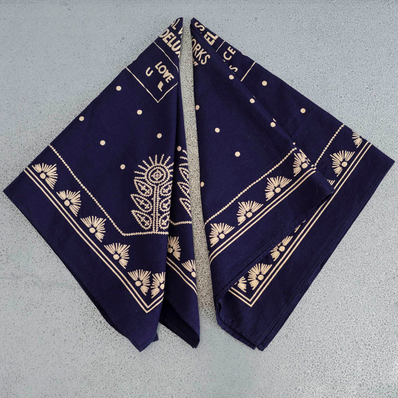 Universal Works - Set de 2 foulards - Marine