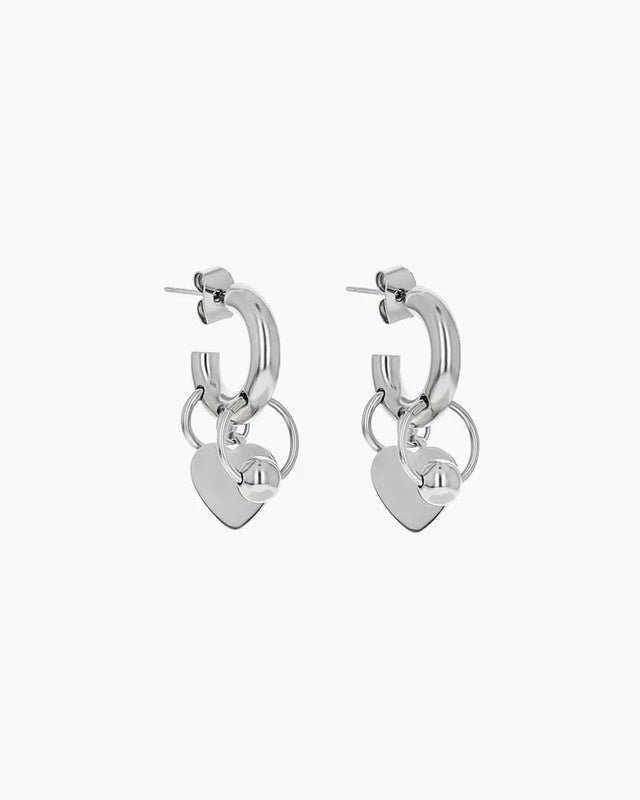 Justine Clenquet - Kiki Earrings - Palladium