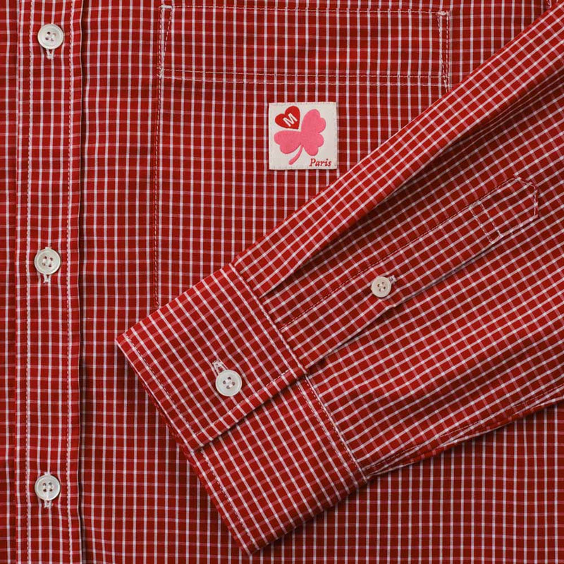 Merci - Chemise Basile - Carreaux Rouge