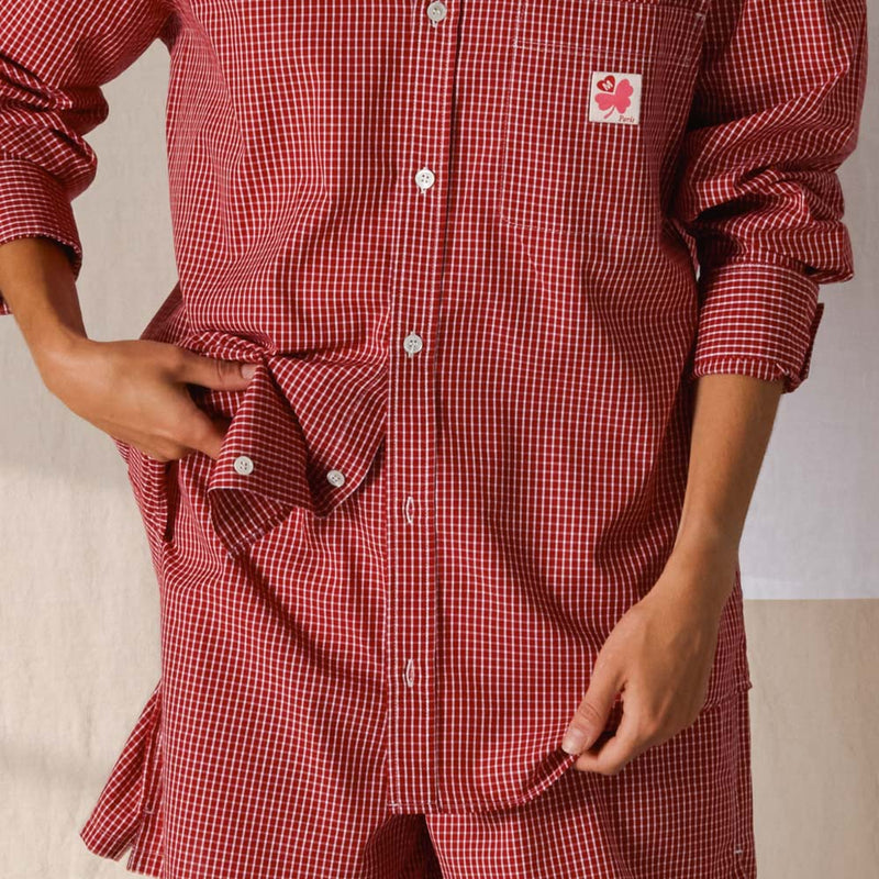 Merci - Chemise Basile - Carreaux Rouge