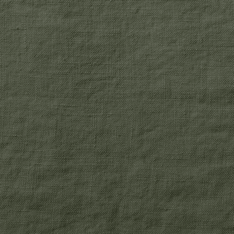 Coussin rectangle en lin lavé - Vert Oxyde