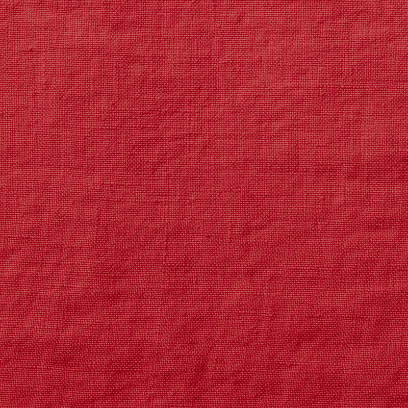 Coussin rectangle en lin lavé - Rouge Vermillon
