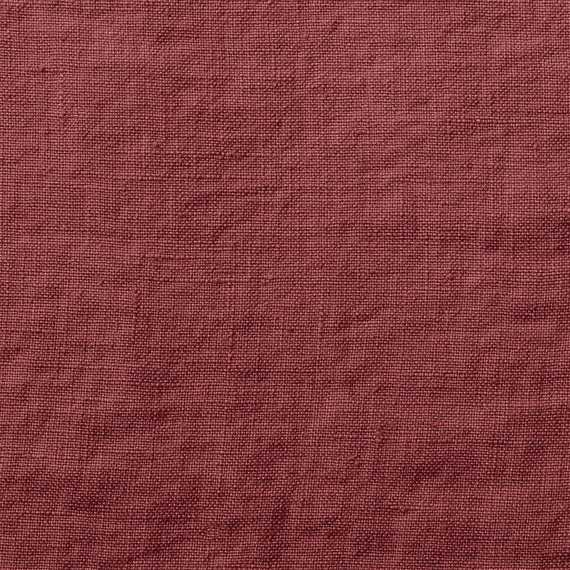 Drap-housse en lin lavé - Rouge Pompei