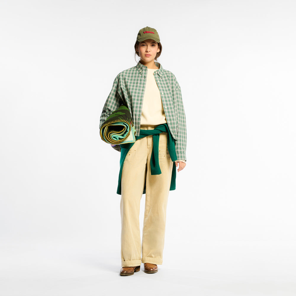 Veste à carreaux Claude - Vert & Blanc - Au Vieux Campeur Cp