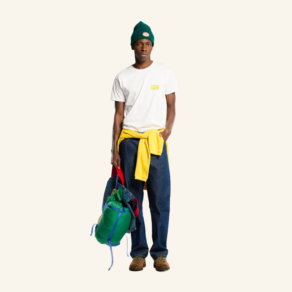 Au Vieux Campeur - Congés Payés - Short Sleeve T-shirt Tents - White