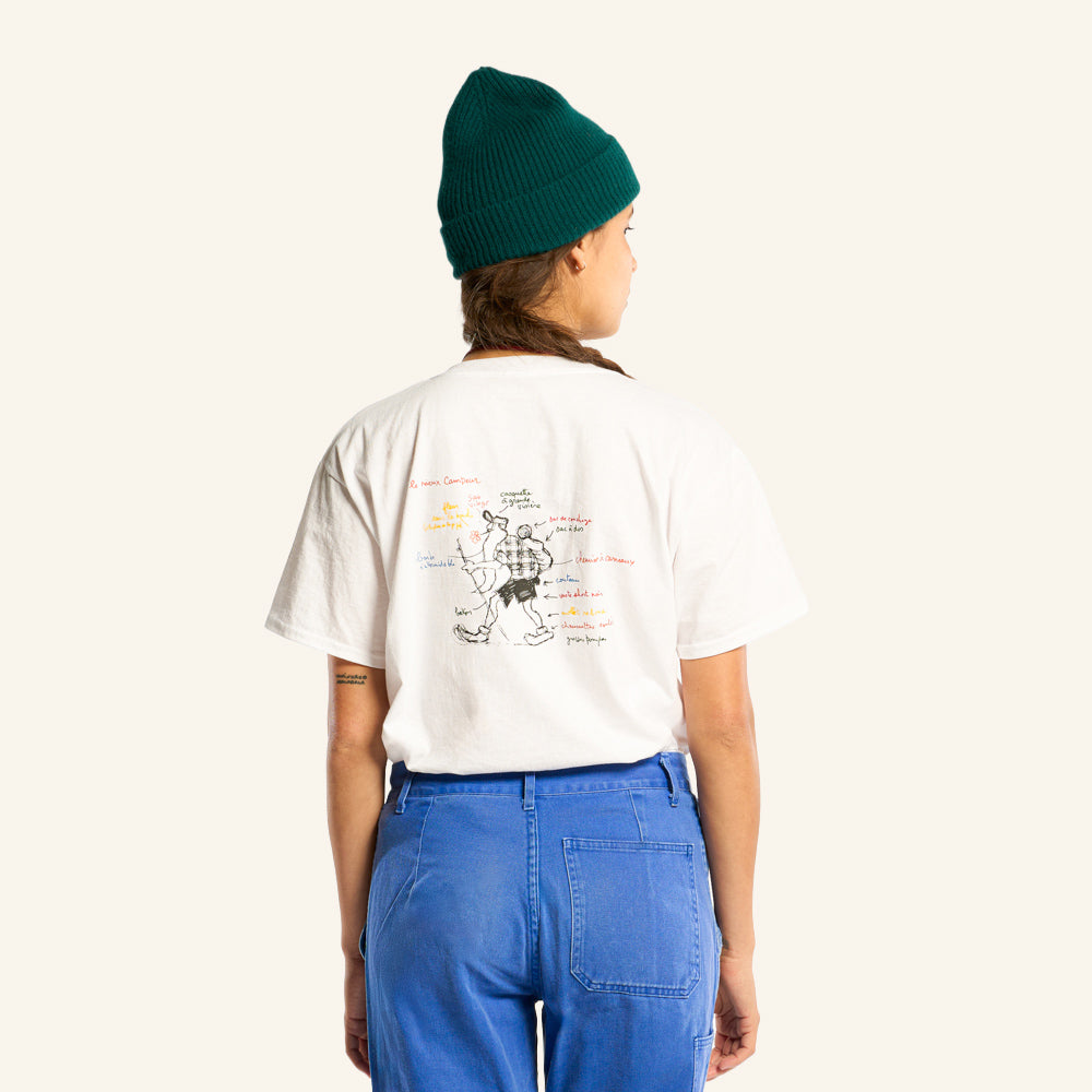 Au Vieux Campeur - Congés Payés - Le Vieux Randonneur Short Sleeve T-shirt - White