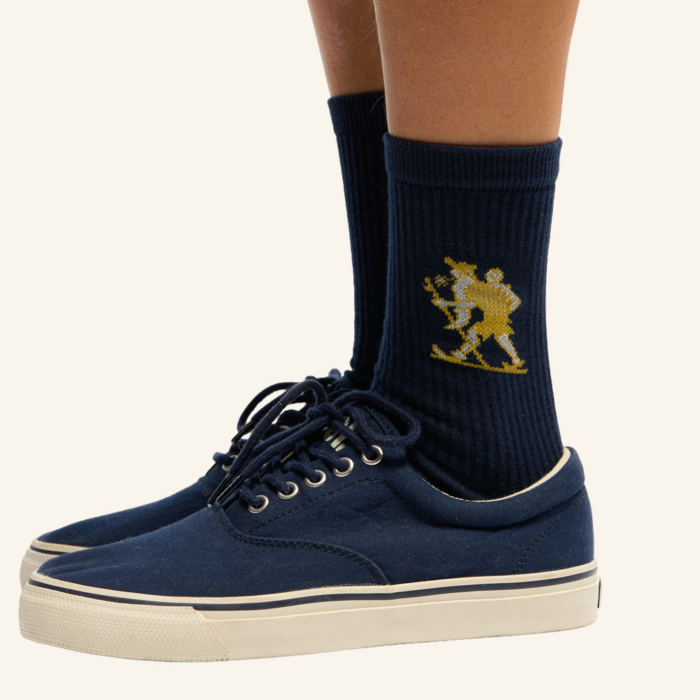Au Vieux Campeur - Congés Payés - Marcheur Socks - Navy