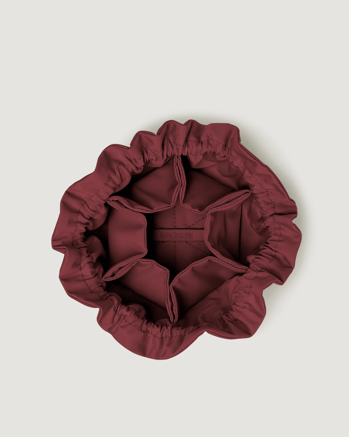 Naghedi - Pochette Bijoux Lotus Petit - Bordeaux