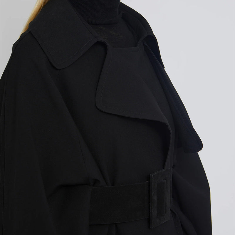 Laurence Bras - Trench en laine Cary - Noir