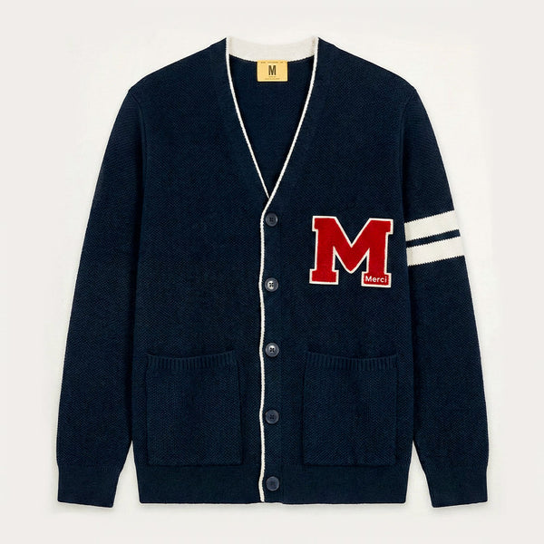 Nitto Knitwear - Cardigan Youri X Merci - Marine