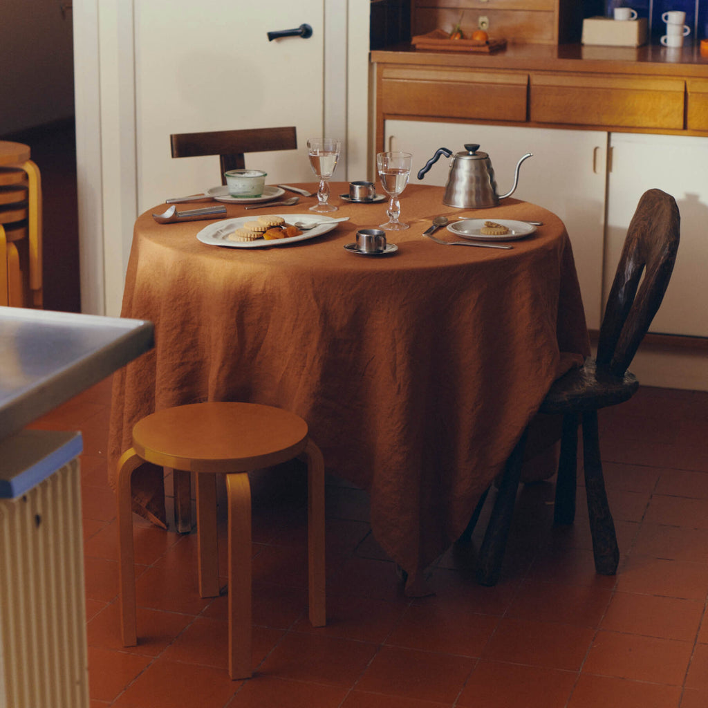 Nappe en lin lavé - Brun de Chandigarh – Merci Paris