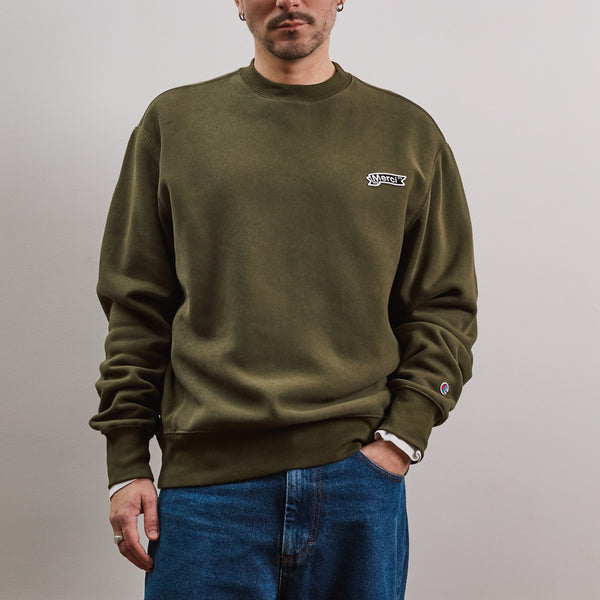 Merci x Champion - Crewneck - Olive