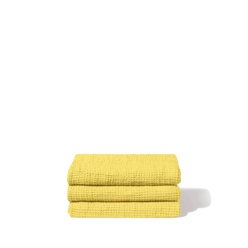 【新品150×100】パリ メルシー merci リネン100%バスタオル Linen bath towel - Waffle - Lemonade Yellow – Merci Paris