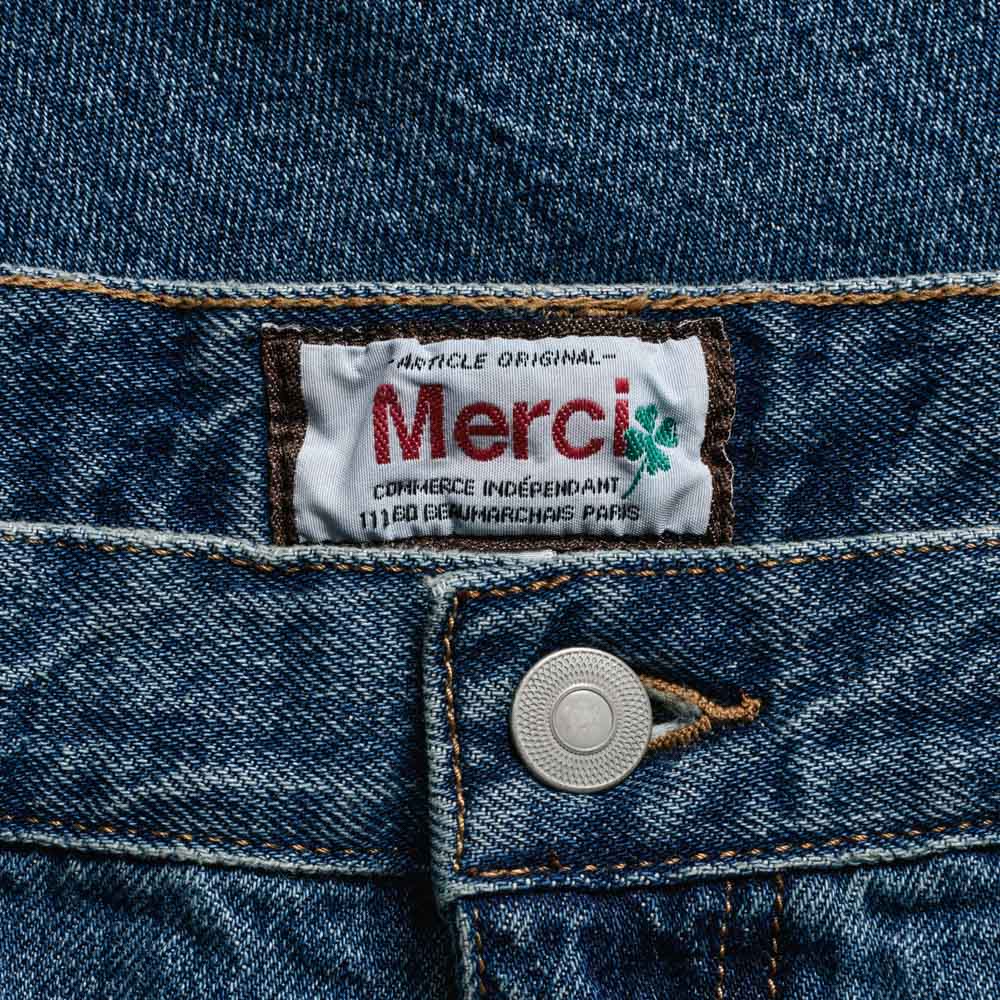 merci　19 Merci - Straight Clover Jeans - Stonewash – Merci Paris