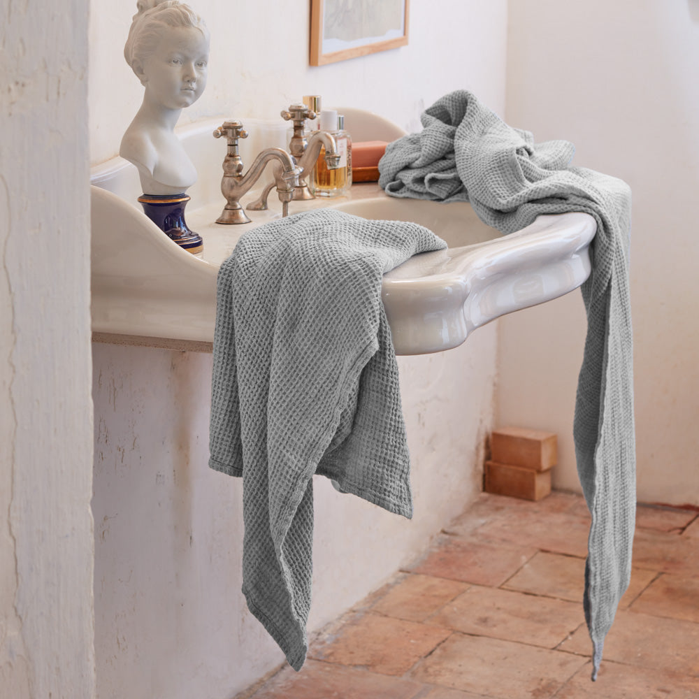 Serviette De Bain WOLMIK En Chamois PVA – Ultra-absorbante, Séchage Rapide, 32 X 43 Cm, Bleue