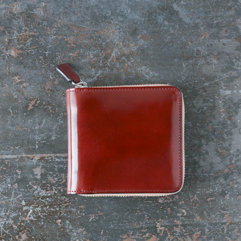 Il Bussetto x Merci - Portefeuille Bi-Fold Zip - Bordeaux