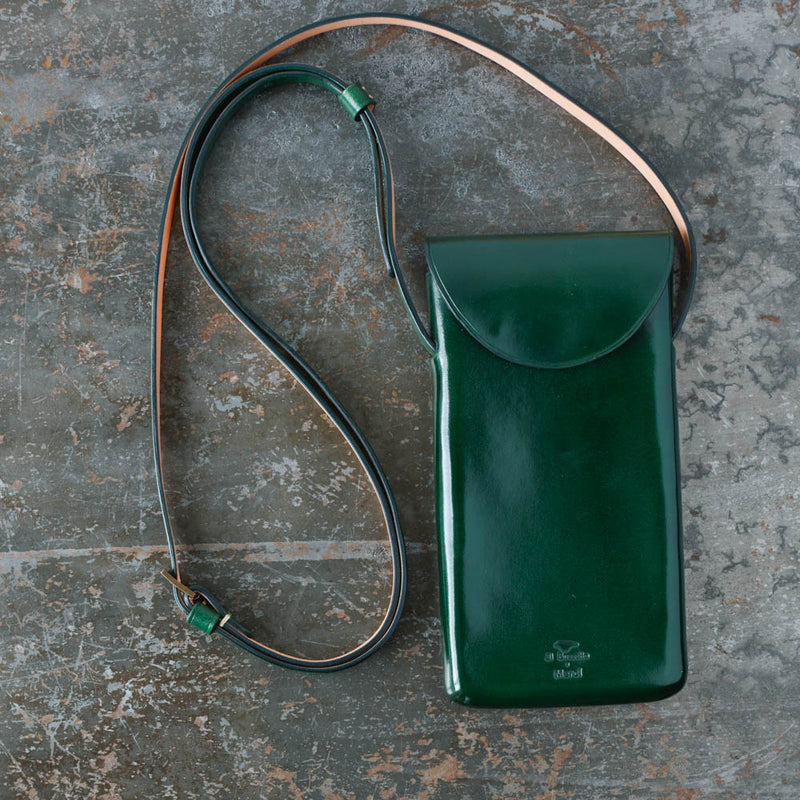 Il Bussetto x Merci - Etui Télephone Crossbody - Vert