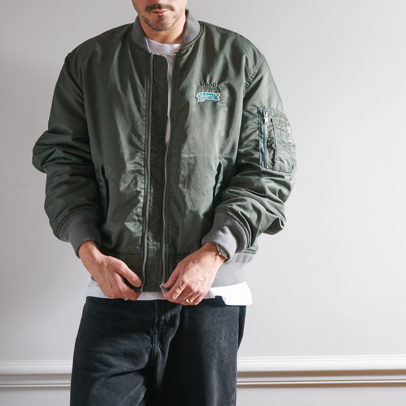 Schott x Merci - Bomber Vintage - Vert