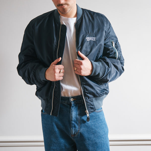 Schott x Merci - Bomber Vintage - Marine