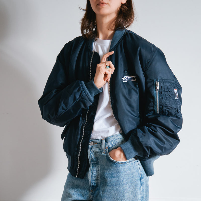 Schott x Merci - Bomber Vintage - Marine